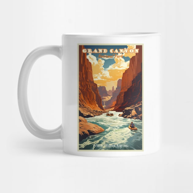 Grand Canyon National Park Travel Poster by GreenMary Design